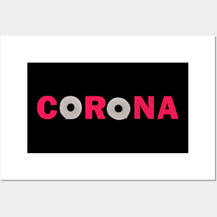 Corona Toiletpaper Meme Design Posters and Art